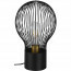 LED Tafellamp - Tafelverlichting - Trion Divo - E27 Fitting - Rond - Mat Zwart - Aluminium 2