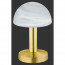 LED Tafellamp - Tafelverlichting - Trion Funki - E14 Fitting - Rond - Mat Goud - Aluminium 2