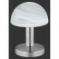 LED Tafellamp - Tafelverlichting - Trion Funki - E14 Fitting - Rond - Mat Wit - Aluminium 2