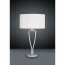 LED Tafellamp - Tafelverlichting - Trion Hilton - E27 Fitting - Rond - Mat Nikkel - Aluminium 2
