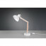 LED Tafellamp - Tafelverlichting - Trion Komo - E27 Fitting - Rond - Mat Wit - Aluminium 5