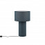 LED Tafellamp - Trion Balin - E27 Fitting - Rond - Blauw - Textiel 1