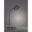 LED Tafellamp - Trion Berony - 3W - Warm Wit 3000K - Rond - Flexibele Arm - Mat Zwart - Kunststof 2