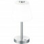 LED Tafellamp - Trion Emaro - 4W - Warm Wit 3000K - Dimbaar - Rond - Mat Nikkel - Aluminium