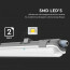 LED TL Armatuur met T8 Buis - Viron Truno - 120cm Enkel - 18W - Helder/Koud Wit 6400K - Mat Wit - Kunststof 5