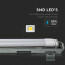 LED TL Armatuur met T8 Buizen - Viron Truno - 150cm Dubbel - 44W - Helder/Koud Wit 6400K - Mat Wit - Kunststof 12