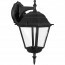 LED Tuinverlichting - Buitenlamp Nostalgisch - Aigi Nuosty Down - E27 Fitting - Mat Zwart - Aluminium