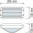 LED Tuinverlichting - Buitenlamp - Ovalas - Wand - Aluminium Mat Wit - E27 - Rechthoek Lijntekening
