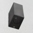 LED Tuinverlichting - Buitenlamp - Sanola Hoptron XL - GU10 Fitting - Vierkant - Mat Zwart - Aluminium 6
