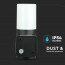 LED Tuinverlichting - Buitenlamp - Viron Hyno - Wand - GU10 Fitting - Rond - Mat Zwart - Aluminium 6