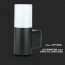 LED Tuinverlichting - Buitenlamp - Viron Hyno - Wand - GU10 Fitting - Rond - Mat Zwart - Aluminium 8