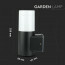 LED Tuinverlichting - Buitenlamp - Viron Hyno - Wand - GU10 Fitting - Rond - Mat Zwart - Aluminium Lijntekening
