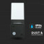LED Tuinverlichting - Buitenlamp - Viron Hyno - Wand - GU10 Fitting - Vierkant - Mat Zwart - Aluminium 5