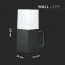 LED Tuinverlichting - Buitenlamp - Viron Hyno - Wand - GU10 Fitting - Vierkant - Mat Zwart - Aluminium Lijntekening