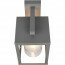 LED Tuinverlichting met Bewegingssensor - Wandlamp Buitenlamp - Trion Lunka - E27 Fitting - Spatwaterdicht IP44 - Rechthoek - Mat Antraciet - Aluminium 4