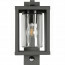 LED Tuinverlichting met Bewegingssensor - Wandlamp Buitenlamp - Trion Lunka - E27 Fitting - Spatwaterdicht IP44 - Rechthoek - Mat Antraciet - Aluminium 6