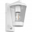 LED Tuinverlichting met Bewegingssensor - Wandlamp - Trion Civonu - E27 Fitting - Spatwaterdicht IP44 - Rond - Mat Wit - Aluminium 6