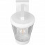 LED Tuinverlichting met Bewegingssensor - Wandlamp - Trion Civonu - E27 Fitting - Spatwaterdicht IP44 - Rond - Mat Wit - Aluminium 9