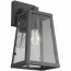 LED Tuinverlichting - Tuinlamp - Trion Aknaky - Wand - E27 Fitting - Mat Zwart - Aluminium 2