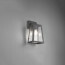 LED Tuinverlichting - Tuinlamp - Trion Aknaky - Wand - E27 Fitting - Mat Zwart - Aluminium 3