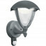 LED Tuinverlichting - Tuinlamp - Trion Grichto - Wand - Bewegingssensor - 6W - Mat Zwart - Aluminium