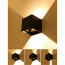 LED Tuinverlichting - Wandlamp - Prixa Kiry - Up en Down - G9 Fitting - Instelbare Lichthoek - Vierkant - Mat Zwart - Aluminium 2