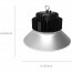 LED UFO High Bay 150W - Aigi Mania - Magazijnverlichting - Waterdicht IP65 - Helder/Koud Wit 6000K - Mat Zwart - Aluminium  Lijntekening