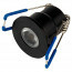 LED Veranda Spot - 3W - Warm Wit 3000K - Dimbaar - Waterdicht IP65 - Inbouw - Afstandsbediening - Rond - Mat Zwart - Aluminium - 12V