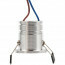 LED Veranda Spot Verlichting - 3W - Natuurlijk Wit 4000K - Inbouw - Dimbaar - Rond - Mat Zilver - Aluminium - Ø31mm 3