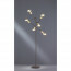 LED Vloerlamp - Trion - E27 Fitting - 6-lichts - Rond - Mat Zwart - Aluminium 2