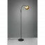 LED Vloerlamp - Trion Flatina - E14 Fitting - Flexibele Arm - Rond - Mat Zwart/Goud - Aluminium 12