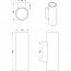 LED Wandlamp - Trion Mary - GU10 Fitting - Rond - Mat Zwart - Aluminium Lijntekening