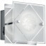 LED Wandlamp - Wandverlichting - Trion Mura - GU10 Fitting - Warm Wit 3000K - 1-lichtpunt - Vierkant - Mat Chroom - Aluminium