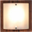 LED Wandlamp - Wandverlichting - Trion Palan - E27 Fitting - 1-lichts - Vierkant - Mat Donkerbruin - Hout 2