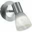 LED Wandspot - Trion Levino - E14 Fitting - Warm Wit 3000K - Rond - Mat Nikkel - Aluminium