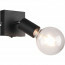 LED Wandspot - Trion Zuncka - E27 Fitting - Vierkant - Mat Zwart - Aluminium 3
