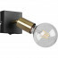 LED Wandspot - Trion Zuncka - E27 Fitting - Vierkant - Mat Zwart/Goud – Aluminium 2