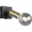 LED Wandspot - Trion Zuncka - E27 Fitting - Vierkant - Mat Zwart/Goud – Aluminium 5