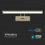 LED Spiegelverlichting - Schilderijverlichting - Viron Quala - 8W - Natuurlijk Wit 4000K - Mat Goud - Aluminium 5