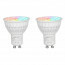 Mi-Light - LED Spot Set GU10 - Smart LED - Wifi LED - Slimme LED - 4W - RGB+CCT - Aanpasbare Kleur - Dimbaar - Pragmi Borny Pro - Inbouw Rechthoek Dubbel - Mat Zwart - Kantelbaar - 175x92mm 3