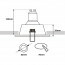 PHILIPS HUE - LED Spot Set GU10 - White Ambiance - Bluetooth - Pragmi Pollon Pro - Inbouw Rond - Mat Goud - Verdiept - Ø82mm Lijntekening Armatuur