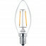PHILIPS - LED Lamp Filament - Classic LEDCandle 827 B35 CL - E14 Fitting - 2W - Warm Wit 2700K | Vervangt 25W