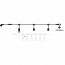 Prikkabel E27 - 10 Fittingen - 10 Meter - Zwart Lijntekening