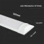 SAMSUNG - LED Balk - Viron Lavaz - 10W High Lumen - Natuurlijk Wit 4000K - Mat Wit - Kunststof - 30cm Lijntekening