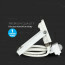 SAMSUNG - LED Bouwlamp 10 Watt met Sensor - LED Schijnwerper - Viron Dana - Natuurlijk Wit 4000K - Mat Wit - Aluminium 8