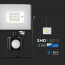 SAMSUNG - LED Bouwlamp 10 Watt met Sensor - LED Schijnwerper - Viron Dana - Natuurlijk Wit 4000K - Mat Zwart - Aluminium 8