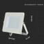 SAMSUNG - LED Bouwlamp 100 Watt - LED Schijnwerper - Viron Hisal - Helder/Koud Wit 6400K - Waterdicht IP65 - Mat Wit - Aluminium Lijntekening
