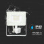 SAMSUNG - LED Bouwlamp 20 Watt met sensor - LED Schijnwerper - Viron Dana - Helder/Koud Wit 6400K - Spatwaterdicht IP44 - Mat Wit - Aluminium 9