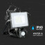 SAMSUNG - LED Bouwlamp 20 Watt met sensor - LED Schijnwerper - Viron Dana - Helder/Koud Wit 6400K - Spatwaterdicht IP44 - Mat Zwart - Aluminium 9