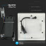 SAMSUNG - LED Downlight Slim - Viron Dunson - Inbouw Vierkant 24W - Helder/Koud Wit 6400K - Mat Wit - Aluminium - 300mm 4